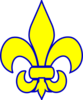 Royal Blue Fleur De Lis Clip Art