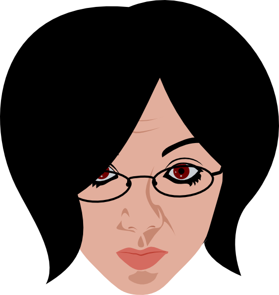 Woman Wearing Glasses Clip Art At Vector Clip Art Online