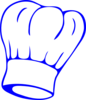 Chef Hat Blue Clip Art
