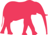 Pink Elephant Clip Art