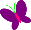 Purple Butterfly Clip Art