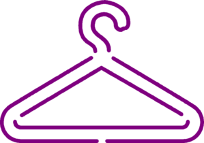 Purple Hanger Clip Art