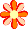 Orange Flower Clip Art