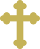 Vegas Gold Cross Clip Art