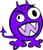 Purple Monster Clip Art