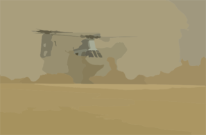 Desert Landing Clip Art