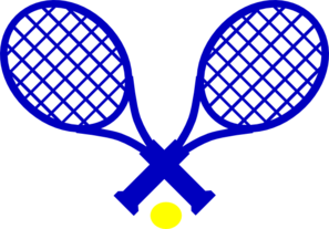 Tenis Blue & Gold Clip Art