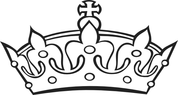 Crown Outline Clip Art at Clker.com - vector clip art online, royalty