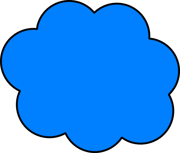 Blue Cloud Clip Art at  - vector clip art online, royalty free &  public domain