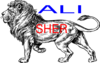 Ali Sher Clip Art