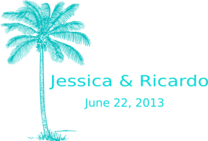 Personalized Palm Tree For My Wedding Gifts Clip Art