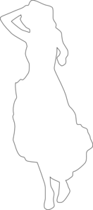 Clean White Silhouette Of A Woman Clip Art at Clker.com - vector clip art online, royalty free