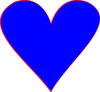 Blue Heart Clip Art