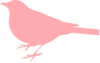 Light Pink Bird Clip Art