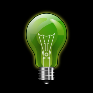 Green Lightbulb Clip Art