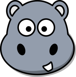 free cartoon hippo clipart - photo #18
