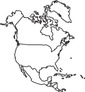 North America Map Clip Art At Clker Com Vector Clip Art Online Royalty Free Public Domain