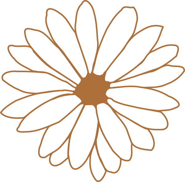 Brown Flower Clip Art at Clker.com - vector clip art online, royalty