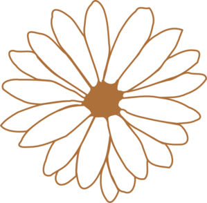 Brown Flower Clip Art at  - vector clip art online, royalty free &  public domain