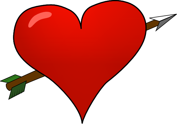 clip art heart with an arrow - photo #35