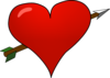 Valentine Heart Arrow Clip Art