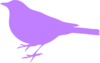 Purple Bird Silhouette Clip Art