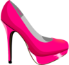 Hot Pink Stilleto Clip Art