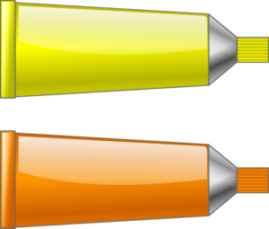 Color Tube Yellow Orange Clip Art