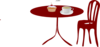 Table Chair Cupcake Coffee Clip Art