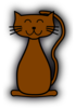 Brown Cat Clip Art