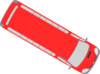 Red Bus - 330 Clip Art