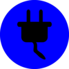 Electricity Blue-black Clip Art