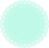 Doily Teal Clip Art