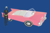 Pink Cadillac Clip Art