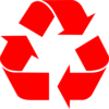 Red Recycle Arrows Clip Art