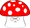 Angry Mushroom 3 Clip Art