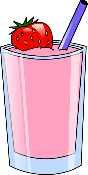 strawberry milkshake clipart - photo #1