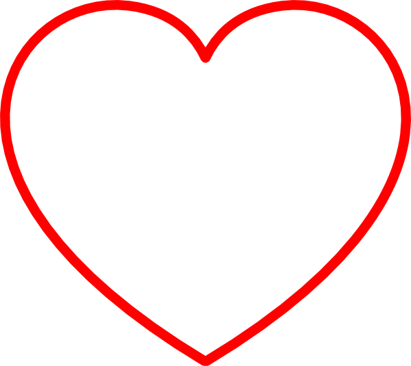 Red Heart Outline clip art heart clip art outline. Red Heart Outline clip art