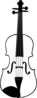 Vertical Violin Clip Art