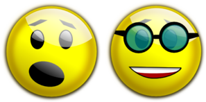 Smiley Cool Glasses Astonished Clip Art