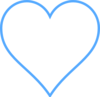 Blue Heart  Clip Art