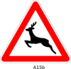 Deer Caution Sign Clip Art