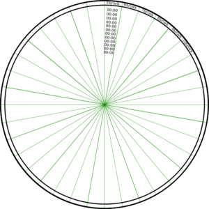 36 Segment Wheel Chart Clip Art