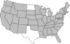 Grey Shaded Map Clip Art