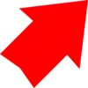 Red Arrow Up Right Clip Art