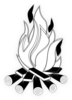 Camp Fire Black And White Clip Art