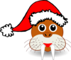 Santa Walrus Clip Art