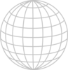 Silver Wire Globe 9pt Clip Art