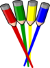 Color Pencil Stripes Straight Clip Art