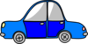 Car Transport Blue Clip Art